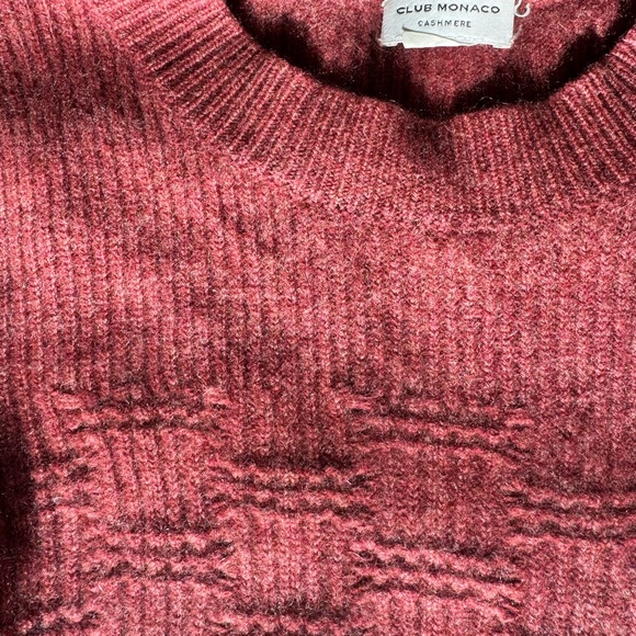 Club Monaco Cashmere Knit - Deep Red - Picture 4 of 5